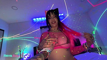 Nova Cane Turns Up The Intensity In A Neon Rave Encounter!