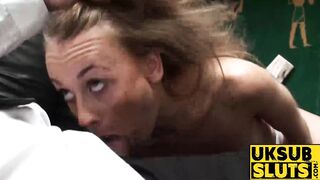 UKSubSluts.com - Natural beauty Carmel Anderson's rough hard pounding