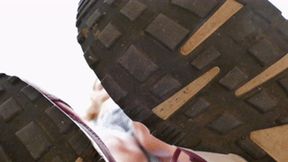 Rough giant lassie crushes everything with her red Nikes, fc141x 1080p