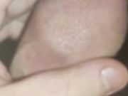 Foreskin play close up zoom