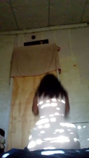 Sexy girl does gymnastics