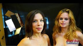 blonde piper and brunette jamie litton tiny coeds lesbian licking fun!