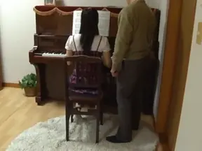 Asian piano teacher has sex and secret camera