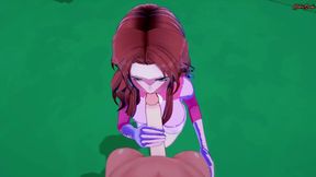 Atom Eve gets POV fucked on a rooftop. Invincible hentai.