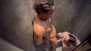 Shower time with my step brother