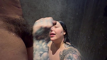 Shower time with my step brother