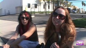 Isis Ray and Leighlani Red Gladly Accept to Film the Interracial Blowbang and Happily Strip