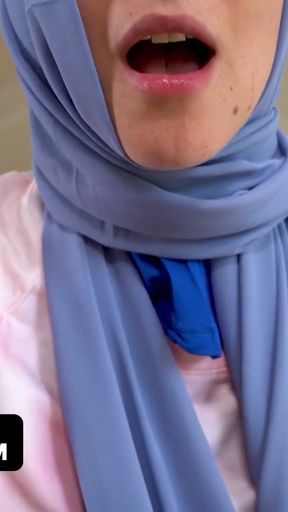 Inexperienced Arab Teen Lets Her Best Friend Cover Her Hijab With Love After A Passionate Sex Session   Clip 2