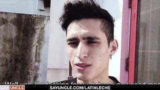 Money for a tight teen ass: cumshot and rimming with older man