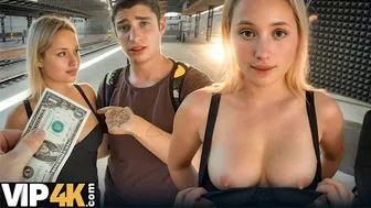 Hot blonde babe cheats with Stanley Johnson in hardcore POV pickup sex