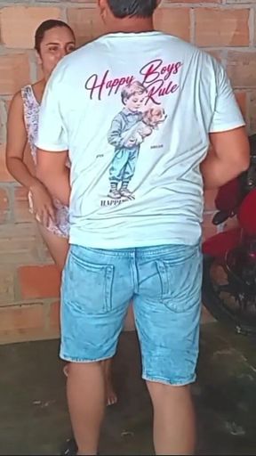 Mechanic Measures the Oil of the Neighbor's Motorcycle