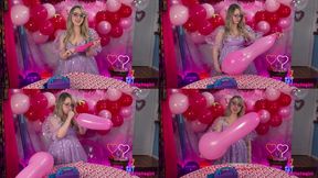 Bimbo Looner Girl Fails to Properly Blow Up Balloon Cock