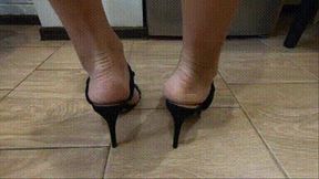 Wrinkled heels for punishment my feet