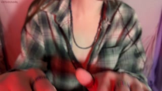 ASMR Roleplay Topless Young Professor Smokes With You (small tits)