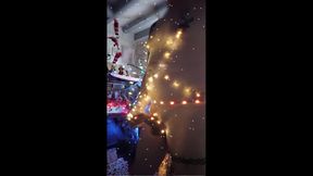 christmas tree with my cock , my piercings and my cock