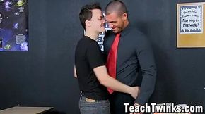 Teacher Parker Wright ass fucks with student Damien Lefebvre