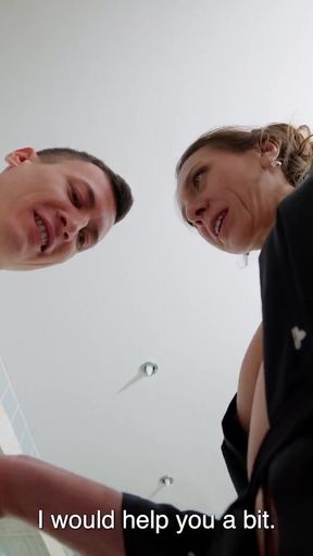 Must-share moment from &quot;MOMMY4K. Sexy MILF doesn&#039;t care about what&#039;s going on beyond her bathroom&quot;