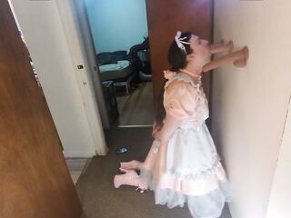 Sissy Katya's throat training