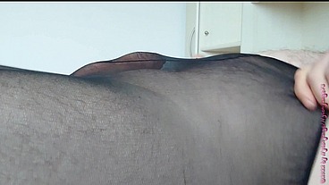Spaß mit fremden benutzten Kondom in Strumpfhose