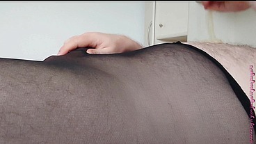 Spaß mit fremden benutzten Kondom in Strumpfhose