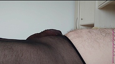 Spaß mit fremden benutzten Kondom in Strumpfhose