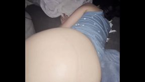 White Girl's Tight Pussy Makes Him Cum Too Fast in BBC Creampie