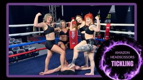 Tickling MaleGroup Rematch: Mel Fire, Ary, Nara, and Lady Feet face off against Luiz with Tickles (1080 EN SUB) - Tickling Male - Wrestling - Tickling - Wrestling Fantasy - Bondage Tickling