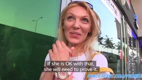 PublicPorn She gets spit-roasted outdoors to get reality TV job