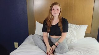 Tattooed blonde with nose piercing sucks balls and gets filled