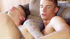 Tattoed Beauty Surrenders His Racket For A Fuckin Hard Ride On Orlando Whites Pole