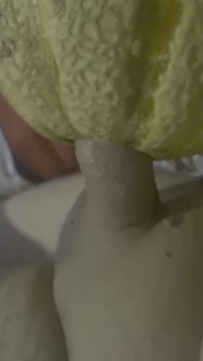 Having fun with melon