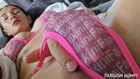 Dildo wanking at friends house