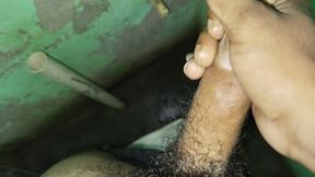 Masturbation video of a village desi boy spews out semen