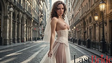 I defiled this fake shy girl in white, making her swallow my cum and moan from a wild hardcore fuck [AI]