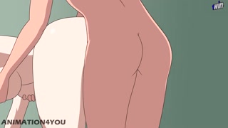 Naruto Hinata anime cartoon hentai sex fuck kunoichi trainer doggy creampie cum milf mom pussy teen