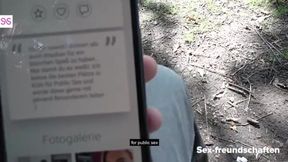 Unexpected Encounter in the Woods: Mia Blow's Outdoor Adventure