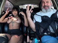 The hot tattooed black girl from Minas Gerais got in the