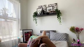 horny 69 lesbians angel youngs & jenna foxx making out on bed!