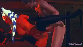 Ahsoka Embraces Vaders Dark Desires in Steamy Hentai Encounter