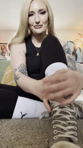 Making You Sniff, Lick, And Suck On My Dirty, Stinky Gym Socks