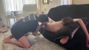 Swallowing Straight Guy’s Cum Choking On His Load