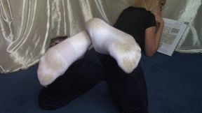 Dirty, White Ankle Socks