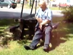 Old Man Jerks In The Park