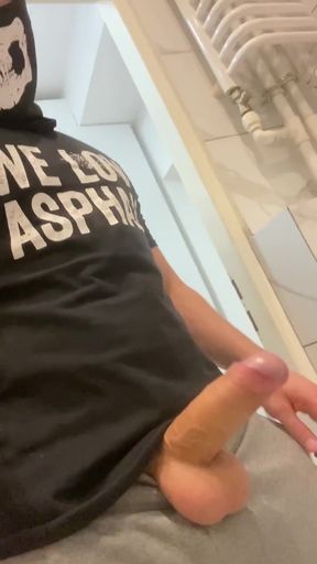 Jerking off After a Long Abstinence of 14 Days