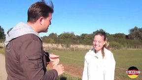 Confident Guy Tempts German Babe Ready for Wild Sex