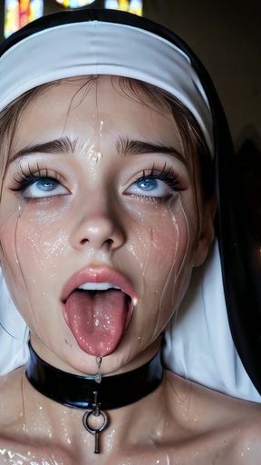 Hot Ai Nun - Blowbang &amp; Gangbang in Church