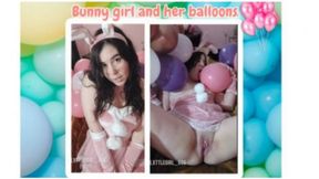 Bunny girl and her ballons