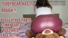 Teddy's Toxic Treat: Leather Pants Fart Fest