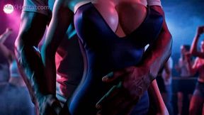 Cheating Wife gets BBC and Cum in Mouth in Front of Cuckold Husband (3D Anime)