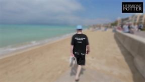 Big Cock Wrecks Slim Babe in Mallorca Maid Catches Cum Blast